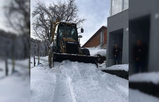 Rize’de 59 köy yoluna kar engeli