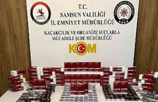 Samsun’da kaçak sigara operasyonu: 23 bin 160 makaron...