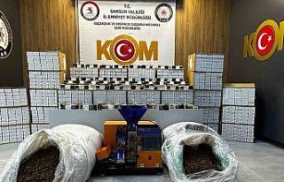 Samsun’da kaçak sigara ve tütün operasyonu: 280...