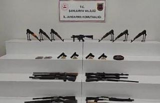 Şanlıurfa’da çok sayıda silah ve mühimmat ele...