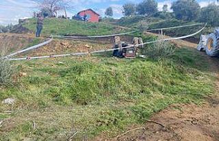 Şarampole devrilen traktör sürücüsü hayatını...