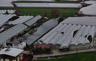 Seydikemer’de hortum, fırtına ve dolu seraları...