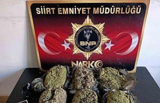 Siirt’te 3 kilo esrar ele geçirildi