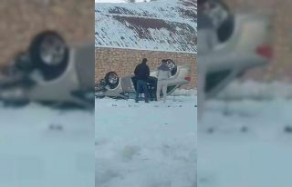 Siirt’te takla atan otomobilin sürücüsü yaralandı