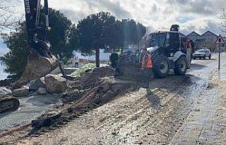 Sinop’ta heyelan sonrası onarım mesaisi