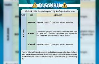 Sinop’ta taşımalı eğitime kar molası