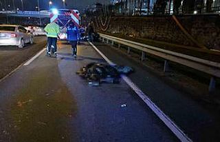 Şişli’de bariyerlere çarpan motosikletli feci...