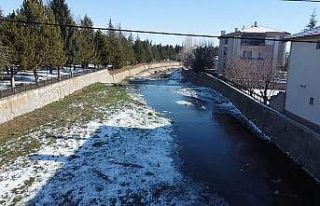 Soguk hava nedeniyle Gali Çayı biz tuttu