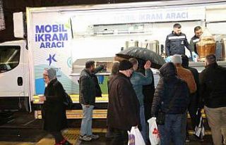 Soğuk havalarda sıcak dayanışma Küçükçekmece’de