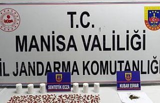 Soma’da 302 sentetik ecza ele geçirildi