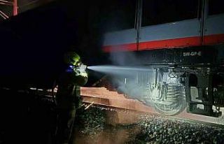 Susurluk’ta yük treninde yangın paniği