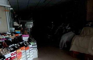 Tarihi Ahi Çarşısı karanlığa gömüldü