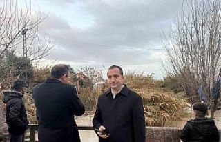 Tarsus’ta yağmurdan zarar gören bölgede inceleme