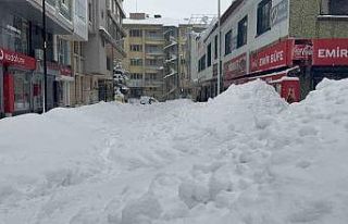 Tatvan’da gök gürültülü kar yağışı