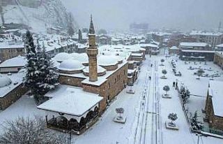 Tokat’ta masalsı kış manzarası