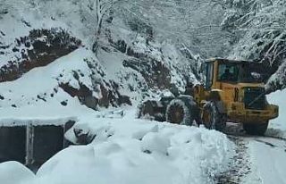 Trabzon’da 24 mahalle yolu kar nedeniyle ulaşıma...