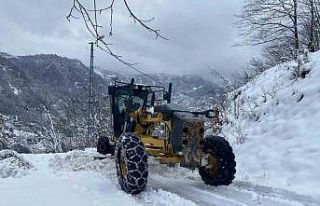 Trabzon’da kar yağışı nedeniyle kapanan mahalle...