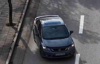 Trafik denetiminden kaçmak isteyen sürücü dronla...