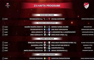 Trendyol 1. Lig’de 23-27. hafta programı açıklandı