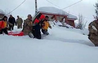 Tunceli’de ekipler 1 kilometre yürüdü, hasta...