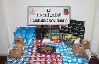 Tunceli’de kaçak alkol ve tütün operasyonu