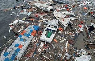 Tuzla’da fırtınanın ardından kalan manzara havadan...