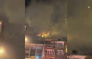 Uludağ eteklerindeki ev küle döndü