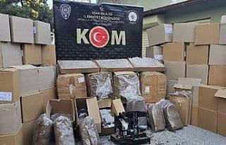 Uşak’ta kaçak tütün ve makaron operasyonu