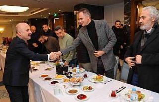 Vali Osman Varol, basın mensuplarıyla bir araya...