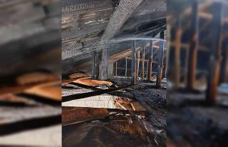 Van’da çatı yangını