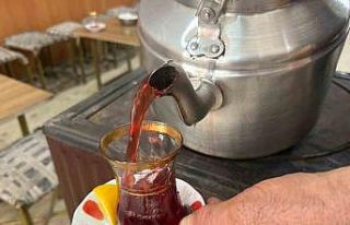 Van’da soba üzerinde demlenen kış çayları ilgi...