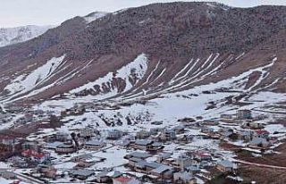 Van’ın kırsal mahallelerinde karla gelen güzellik