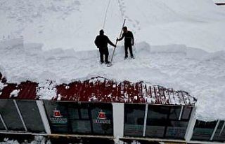Vatandaşlar zarar görmesin diye çatılarda temizlik...
