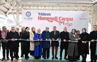 Yıldırım’a hanımeli çarşısı açıldı