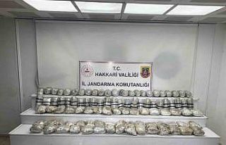 Yüksekova 60 kilo uyuşturucu madde ele geçirildi