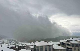 Zonguldak’a kar fırtınası geldi