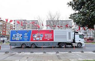 Afet Destek ve Lojistik Dağıtım Tırı’nın rotası...