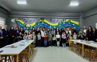 Aileler masal atölyesinde buluştu