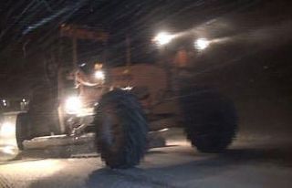 Alacabel’de şiddetli yağmur kar yağışına döndü