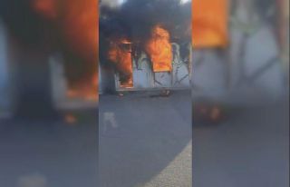 Alevlere teslim olan boş konteyner kullanılamaz...