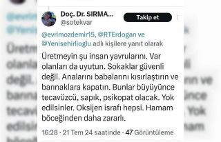 Ankara’da akademisyenin çocukları hedef alan paylaşımlarına...