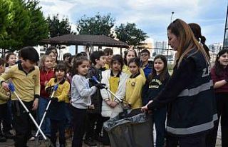 Atakum’da çocuklardan çevre temizliği konusunda...