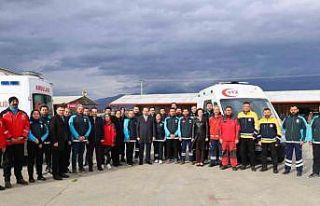 Aydın’da UMKE personeline ambulans sürüş güvenliği...