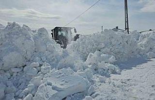 Aydınlar beldesinde karla mücadele devam ediyor