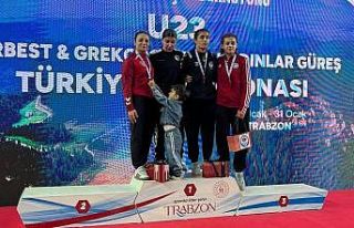 Aydınlı güreşçi, Trabzondan madalyayla döndü