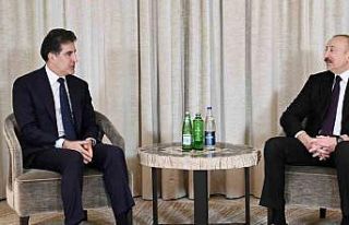 Azerbaycan Cumhurbaşkanı Aliyev, IKBY Başkanı...