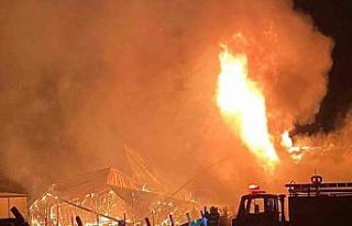 Bağ evinde çıkan yangın diğer bağ evine de sıçradı