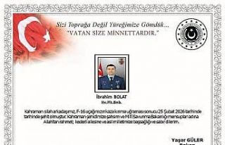 Balıkesir’de kaza kırıma uğrayan F-16’da şehit...