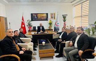 Başkan Aküzüm, Başhekim Türken ile görüştü