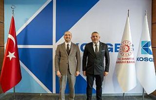 Başkan Sadıkoğlu, KOSGEB Başkanı ile bir araya...